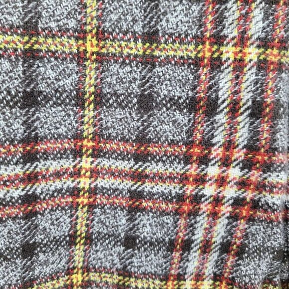 Free People Plaid Shape Up Trouser Pants UK 14 US 10 High Rise Wide Leg Academia - Picture 4 of 13